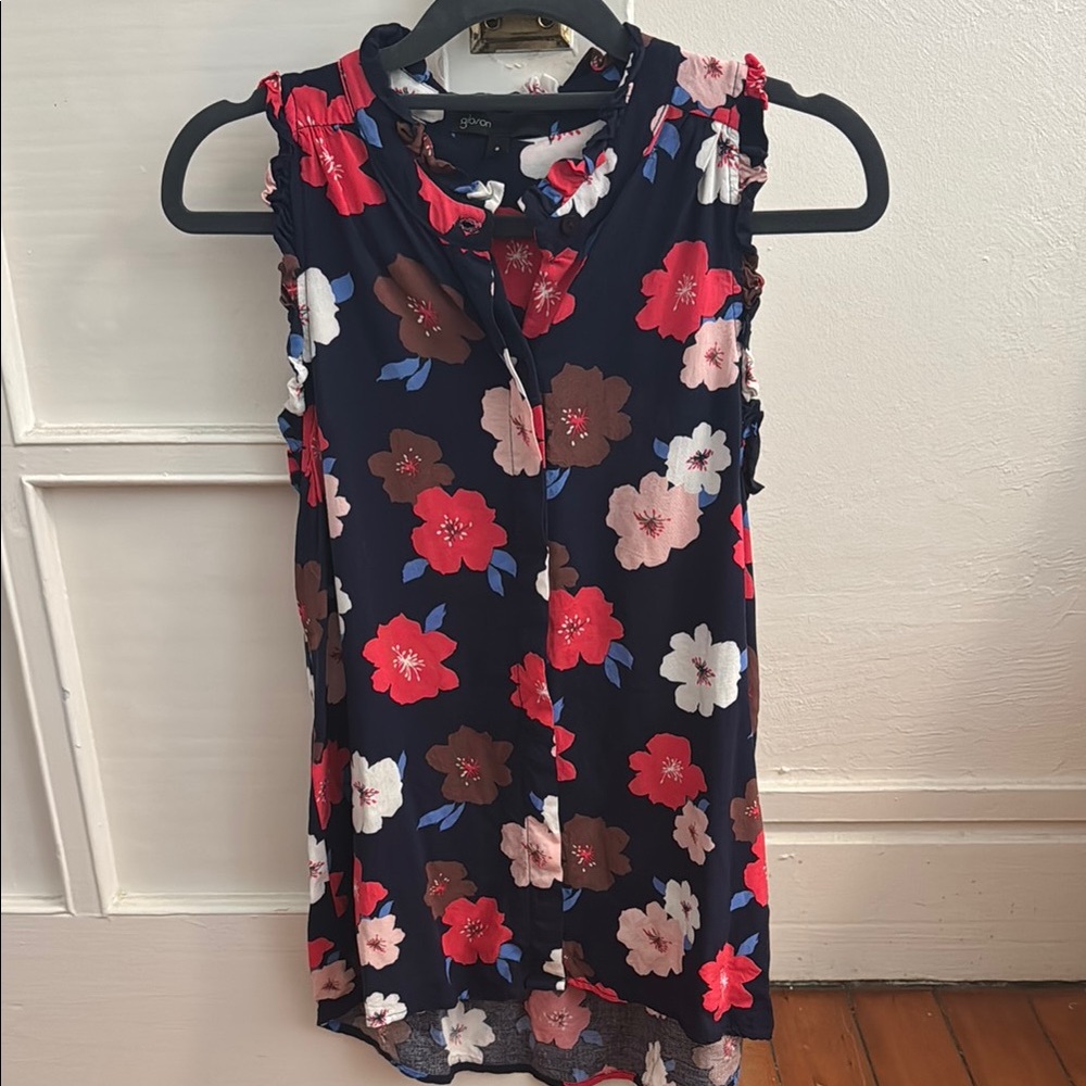GIBSON. Floral Sleeveless Top